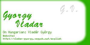 gyorgy vladar business card